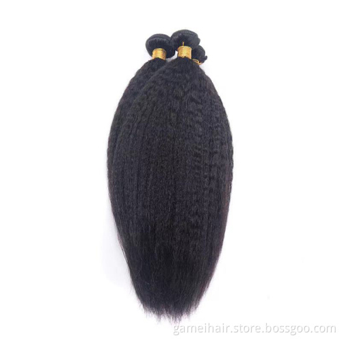 Unprocessed Cambodian Hair Bulks Vendor Wholesale One Donor Virgin Cuticle Aligned Human Hair Bundles Extensions Double Drawn